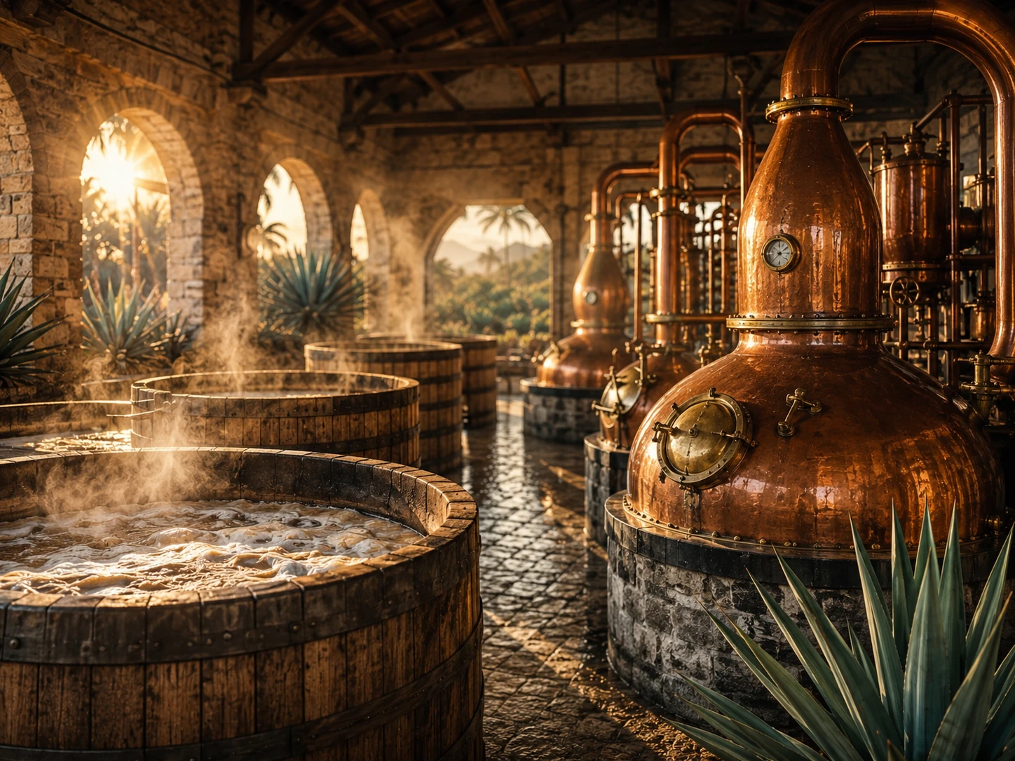Fermentation and distillation
